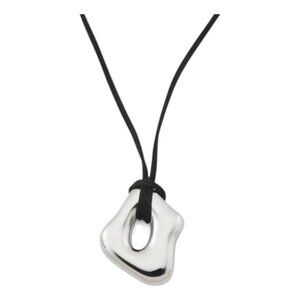 DANNIJO Silver Geometric Pendant Necklace
